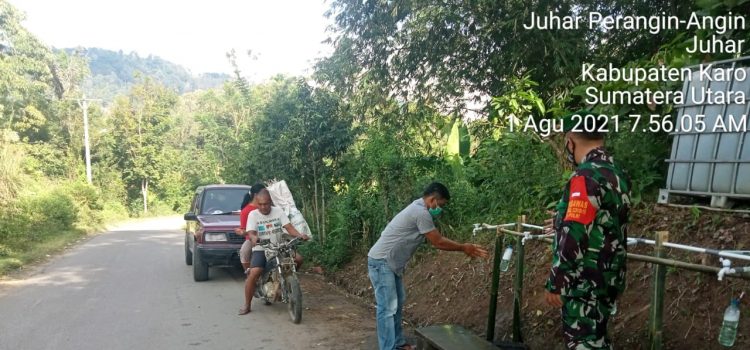 Personel Koramil 07/JH Terus Laksanakan Himbauan Prokes