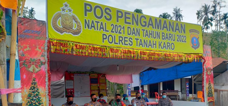 Babinsa Koramil 09/LB Bersama Petugas Gabungan Lakukan Pengamanan di Pospam Perbatasan Karo dan Aceh